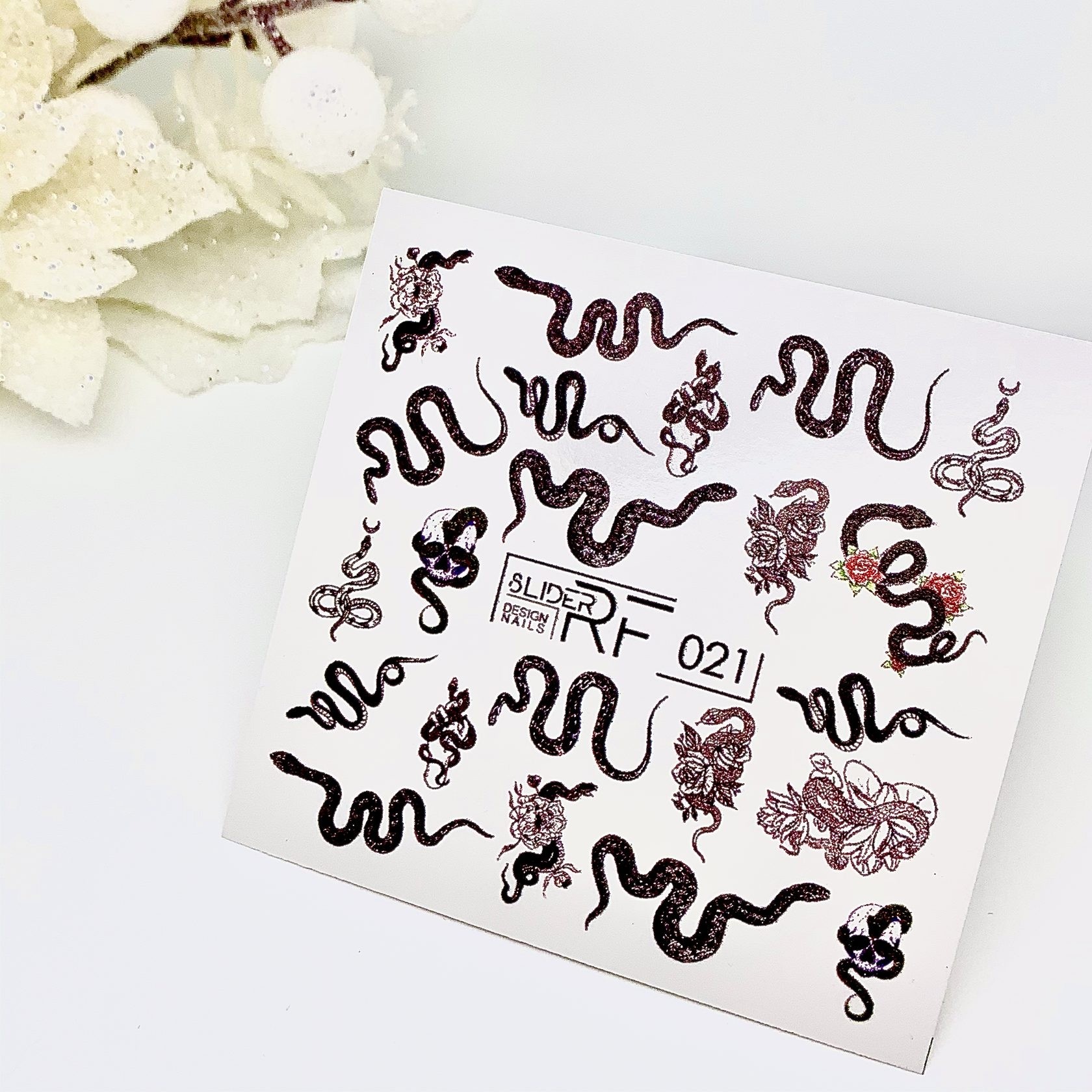 Sticker Design RF021 Schlange (Wasserlösliche Aufkleber) Слайдер