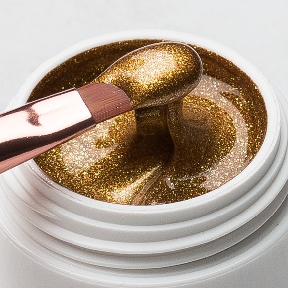 Nailart Glittergel "Gold" (ohne Schwitzschicht) von Love My Nails