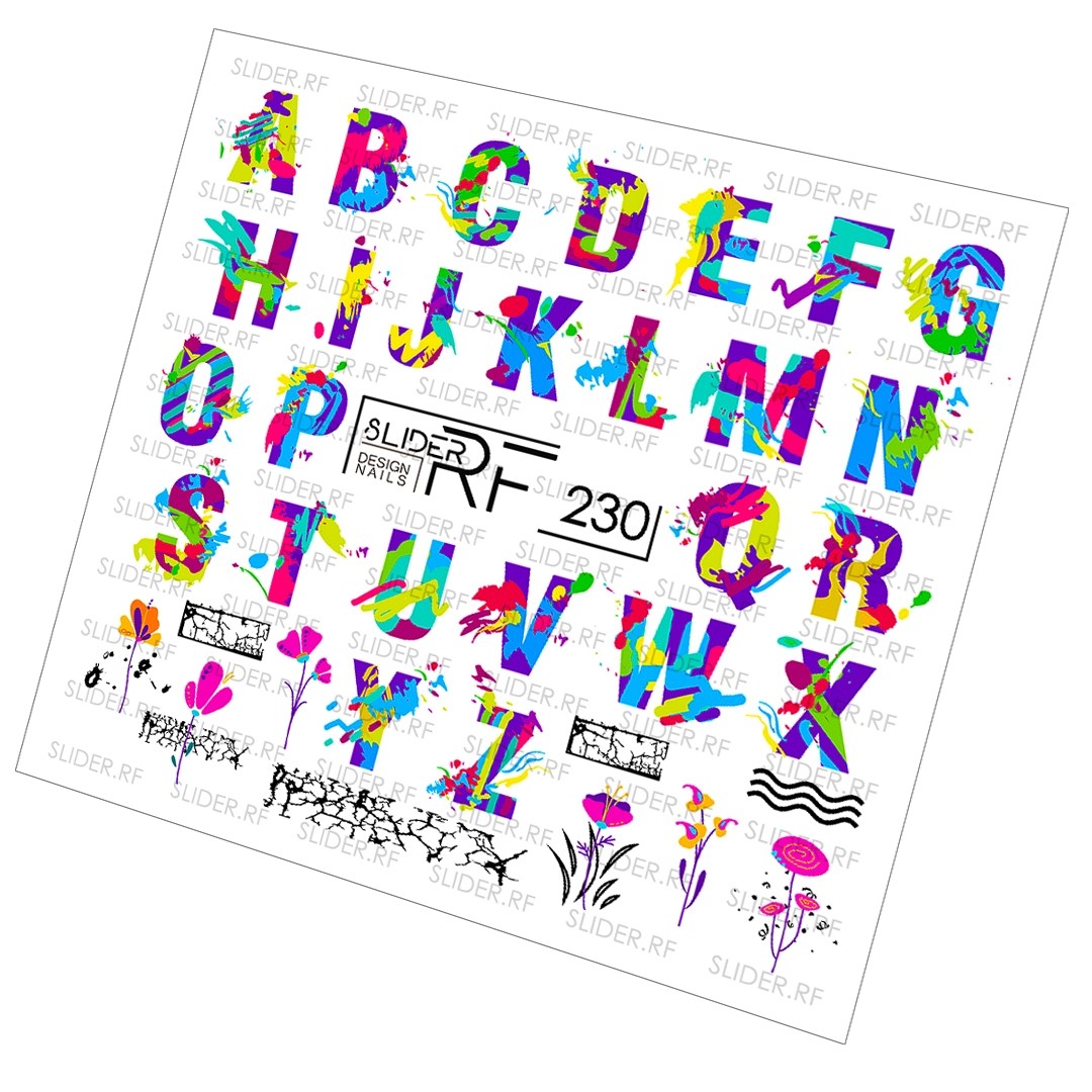 Sticker Design RF230  (Wasserlösliche Aufkleber) Слайдер