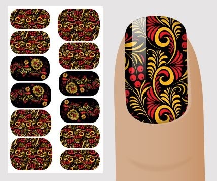 Wasser Sticker verschiedene Muster