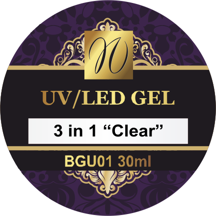 UV/LED Gel "3 in 1" "Clear" 1000 ml