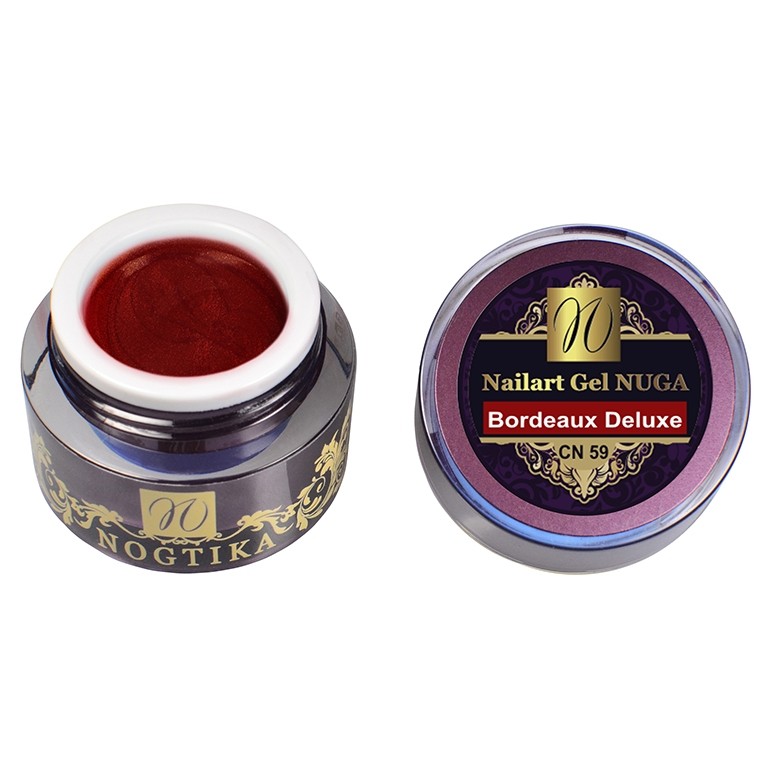 Nailart Farbgel NUGA (ohne Schwitzschicht) "Bordeaux Deluxe" 