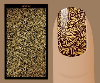 Sticker mit feinen Gold-Motiven