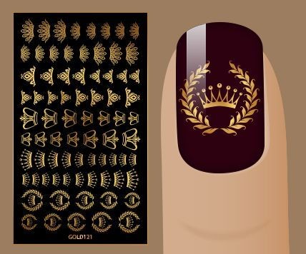 Sticker mit feinen Gold-Motiven