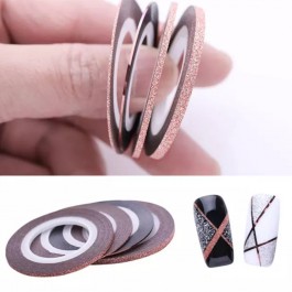 Nailart Streifen gold-rosé 4 st.	