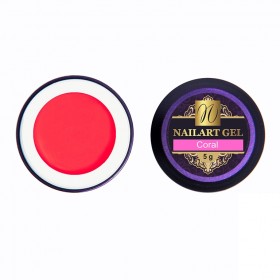 Nailart Farbgel (ohne Schwitzschicht) "Coral"